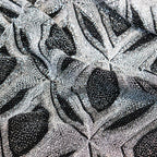 Black Silver Glitter Lurex