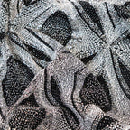 Black Silver Glitter Lurex