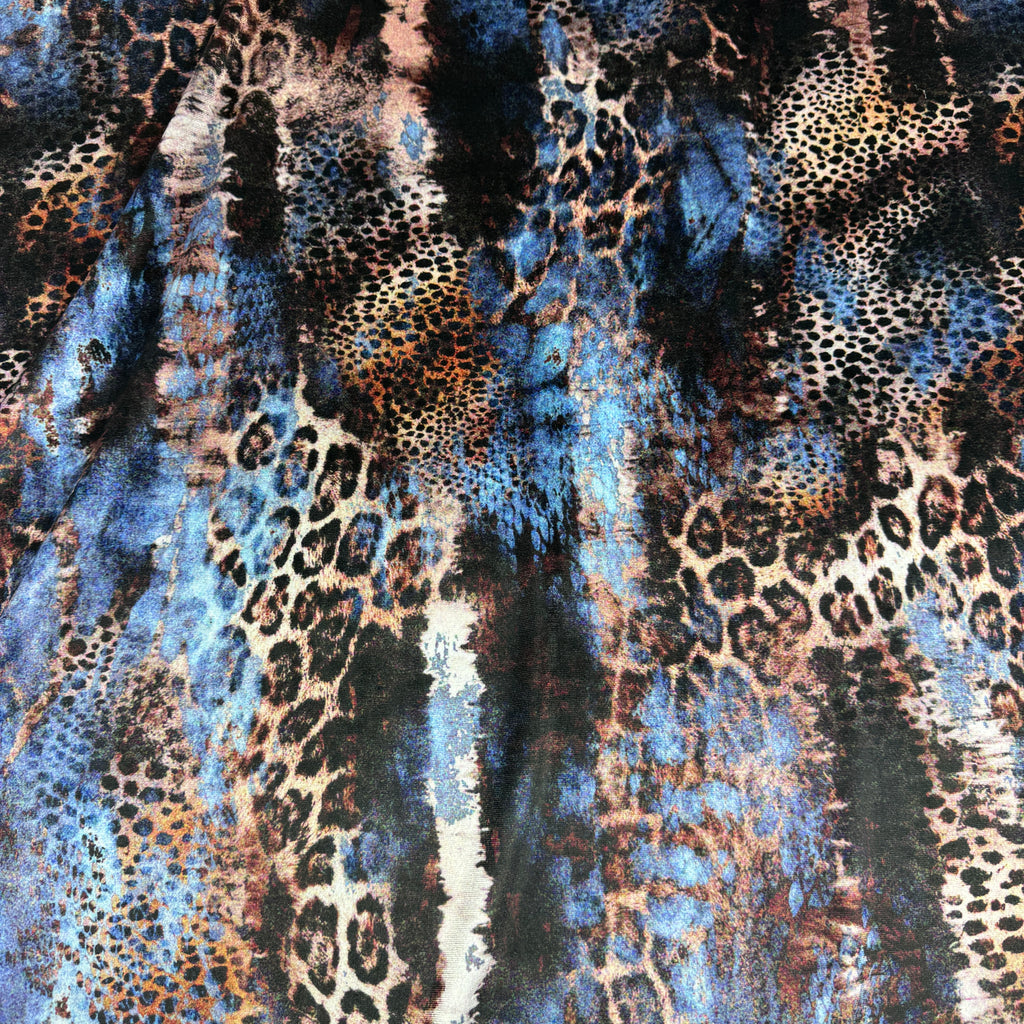 Navy Leopard Skin