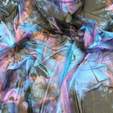 FS1246 Night Owl Tie Dye Print Jersey Stretch Power Mesh Fabric