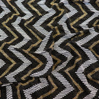Gold Silver Zig Zag Glitter Lurex