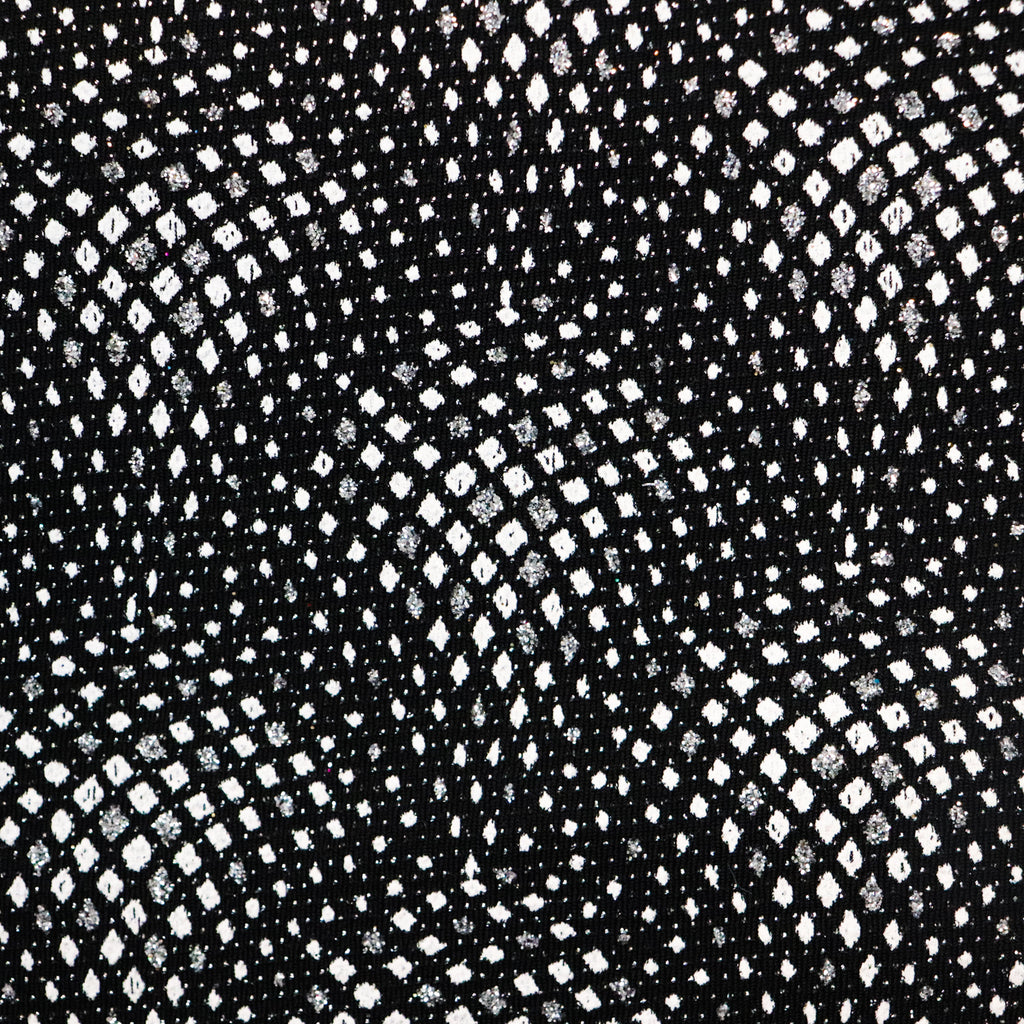 Geometric Silver Lurex