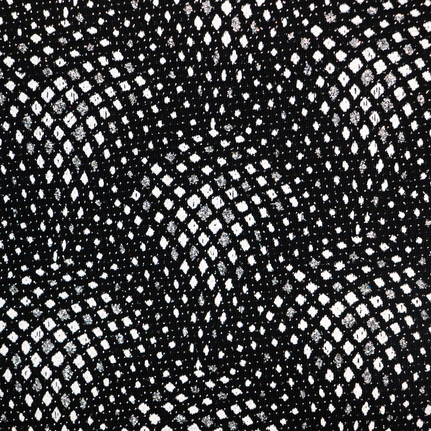 Geometric Silver Lurex