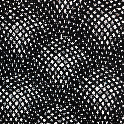 Geometric Silver Lurex