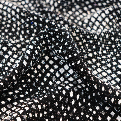 Geometric Silver Lurex
