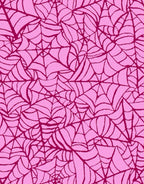 Pink Spider Web Fabric | Halloween Cobweb