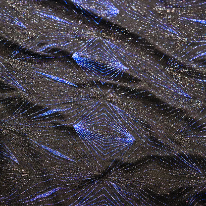 Blue Glitter Lurex