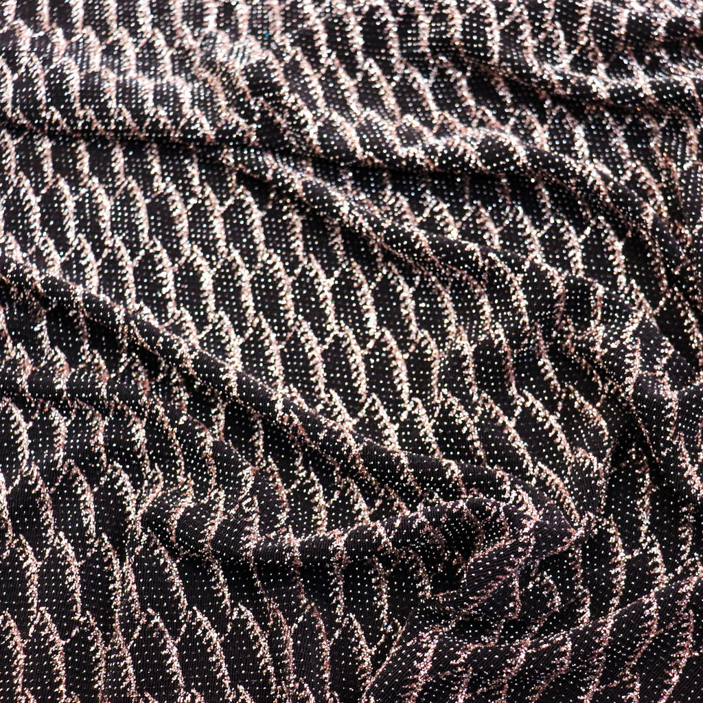 Rose Gold Glitter Lurex