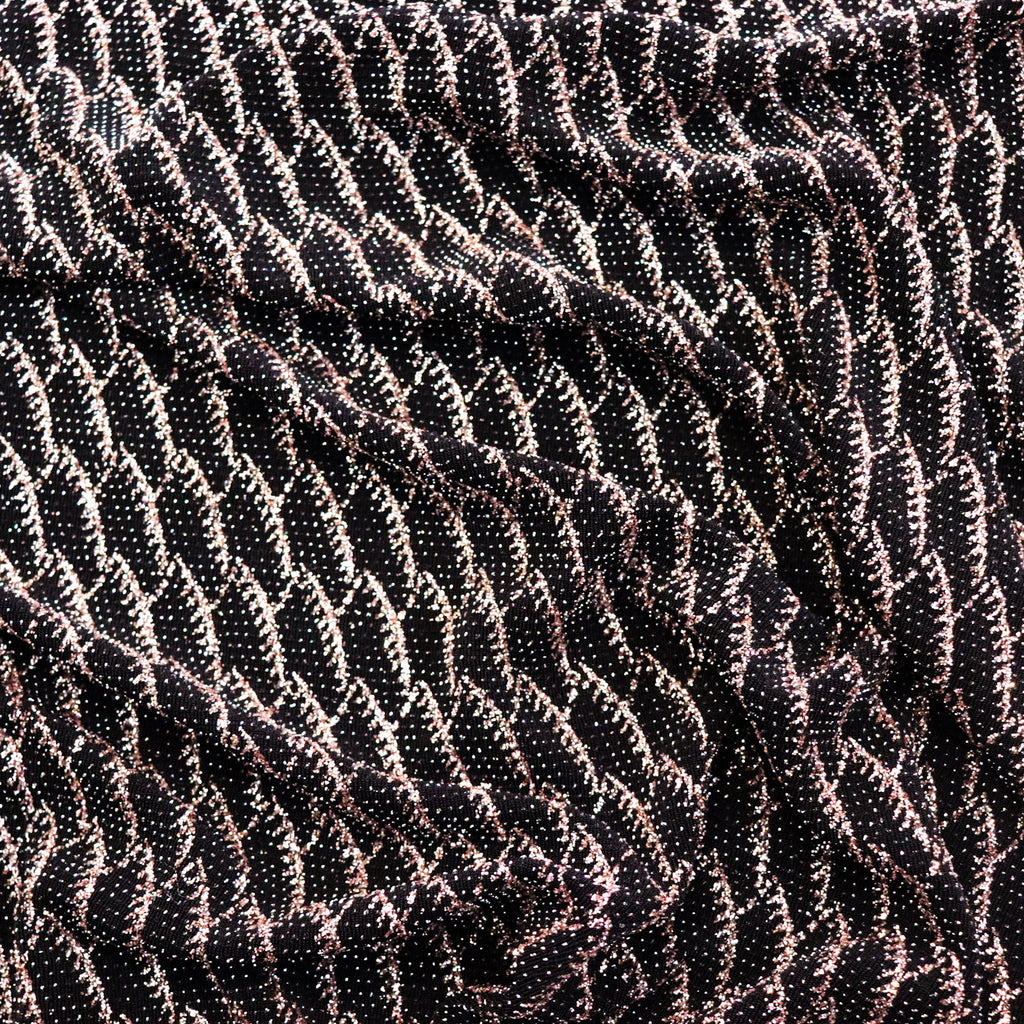 Rose Gold Glitter Lurex