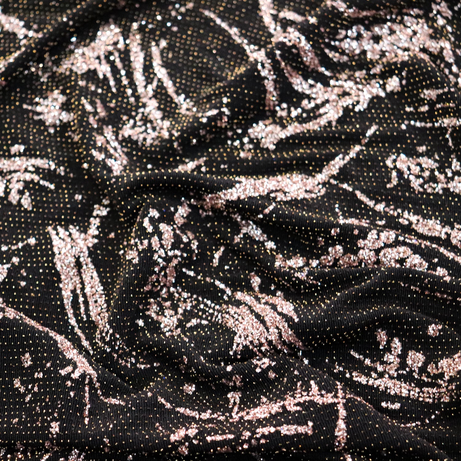 Gold Abstract Paint Stroke Lurex