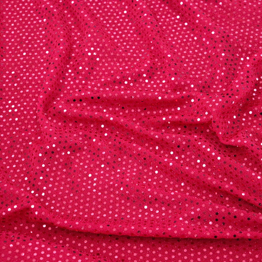 Red Sequin Lurex 1.6m
