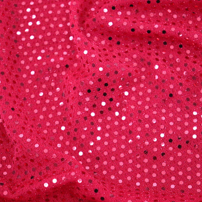 Red Sequin Lurex 1.6m