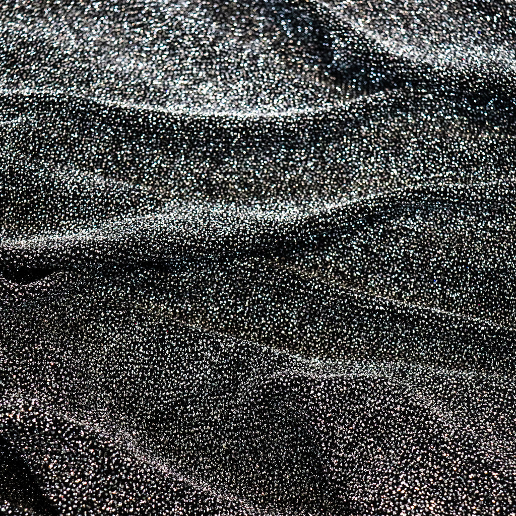 Black Glitter Lurex