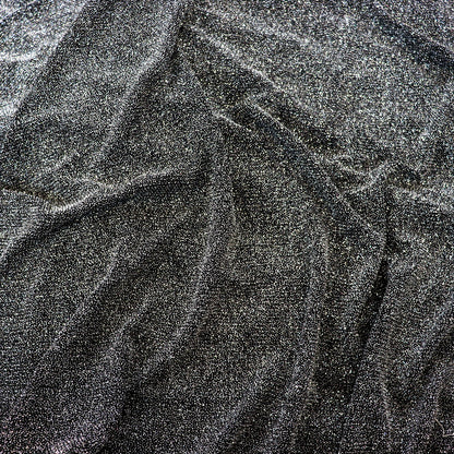 Black Glitter Lurex