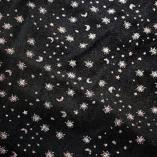 Star Moon Glitter Lurex