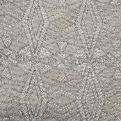 Silver Geometric Glitter Lurex