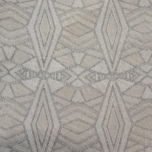 Silver Geometric Glitter Lurex
