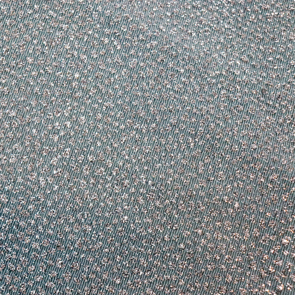 Silver Dot Glitter Lurex