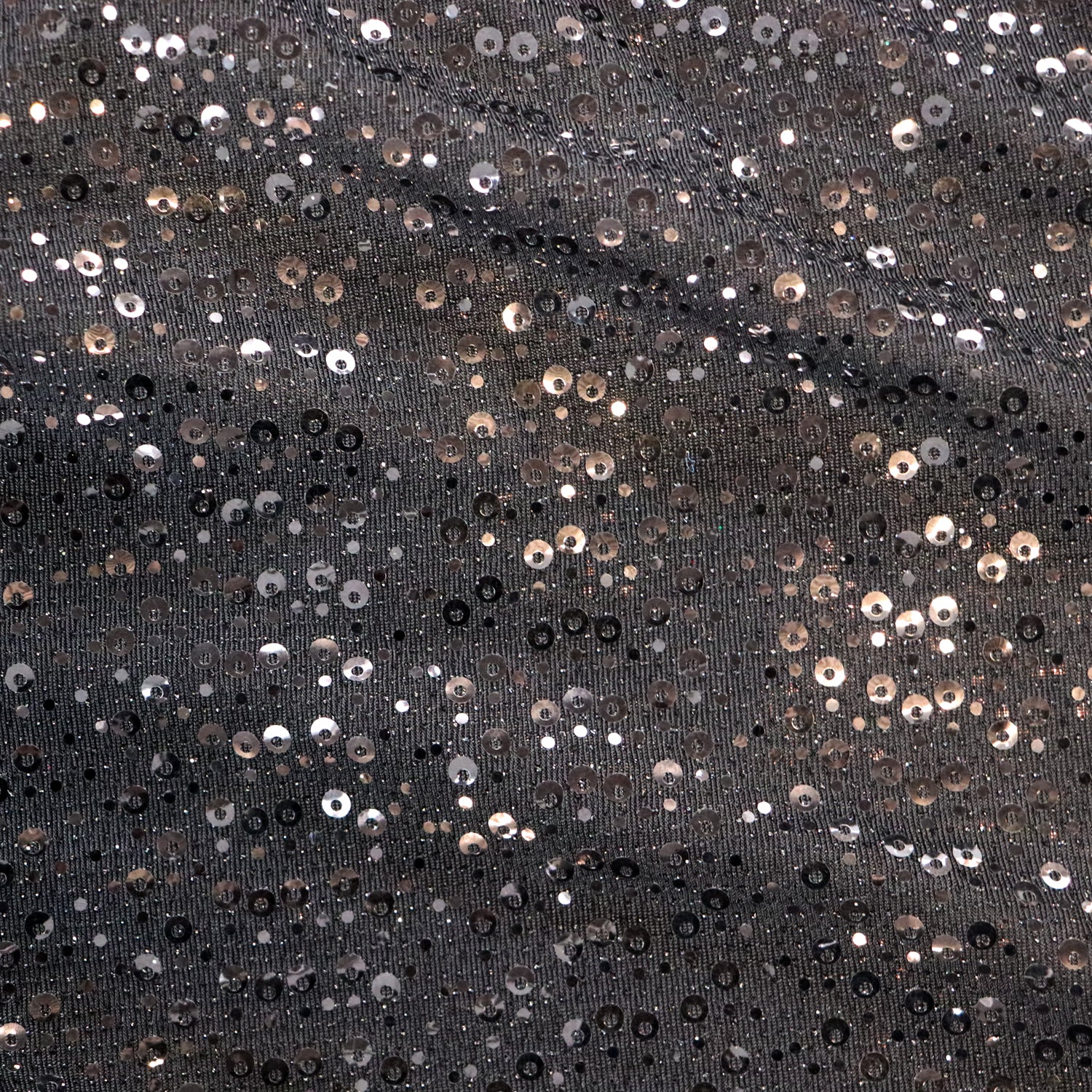 Black Sequin Lurex
