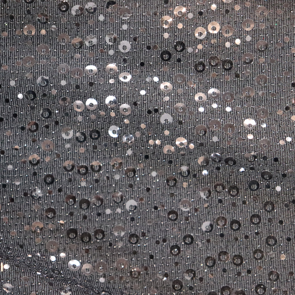Black Sequin Lurex