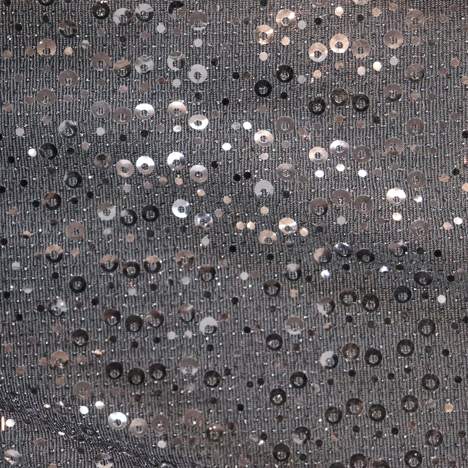 Black Sequin Lurex