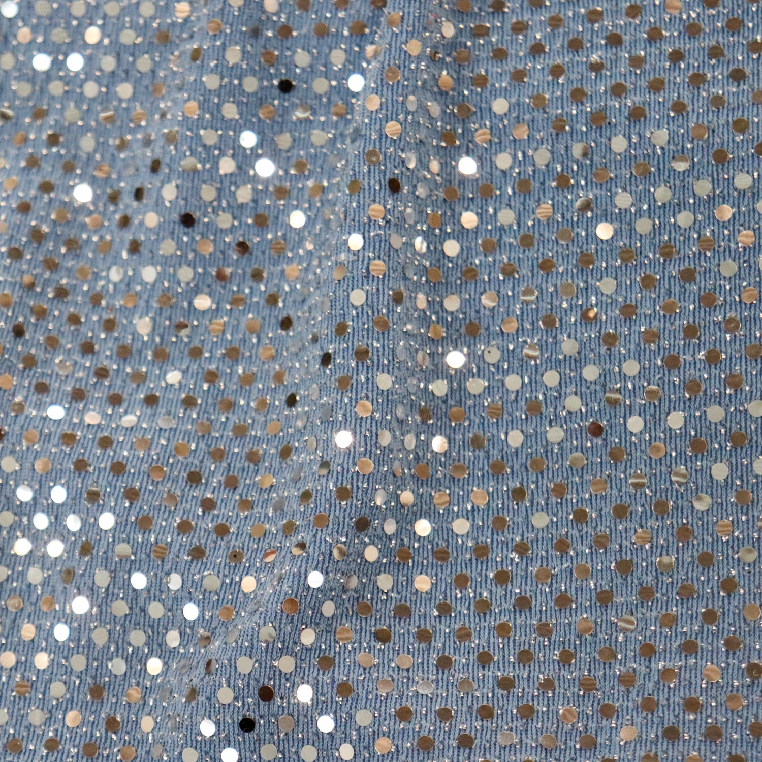 Light Blue Sequin Lurex