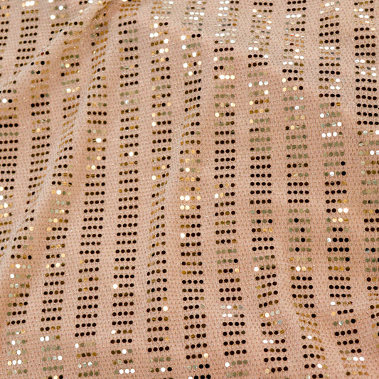 Blush Nude Sequin Lurex