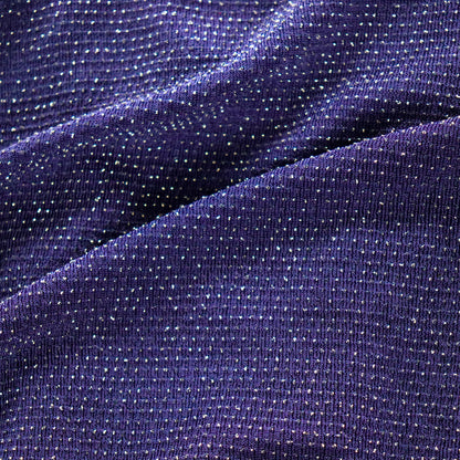 Royal Blue Silver Shiny Lurex