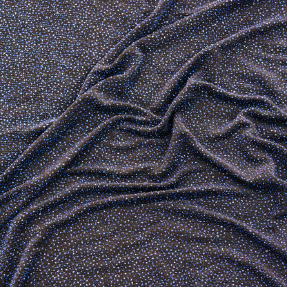 Black Blue Shiny Lurex