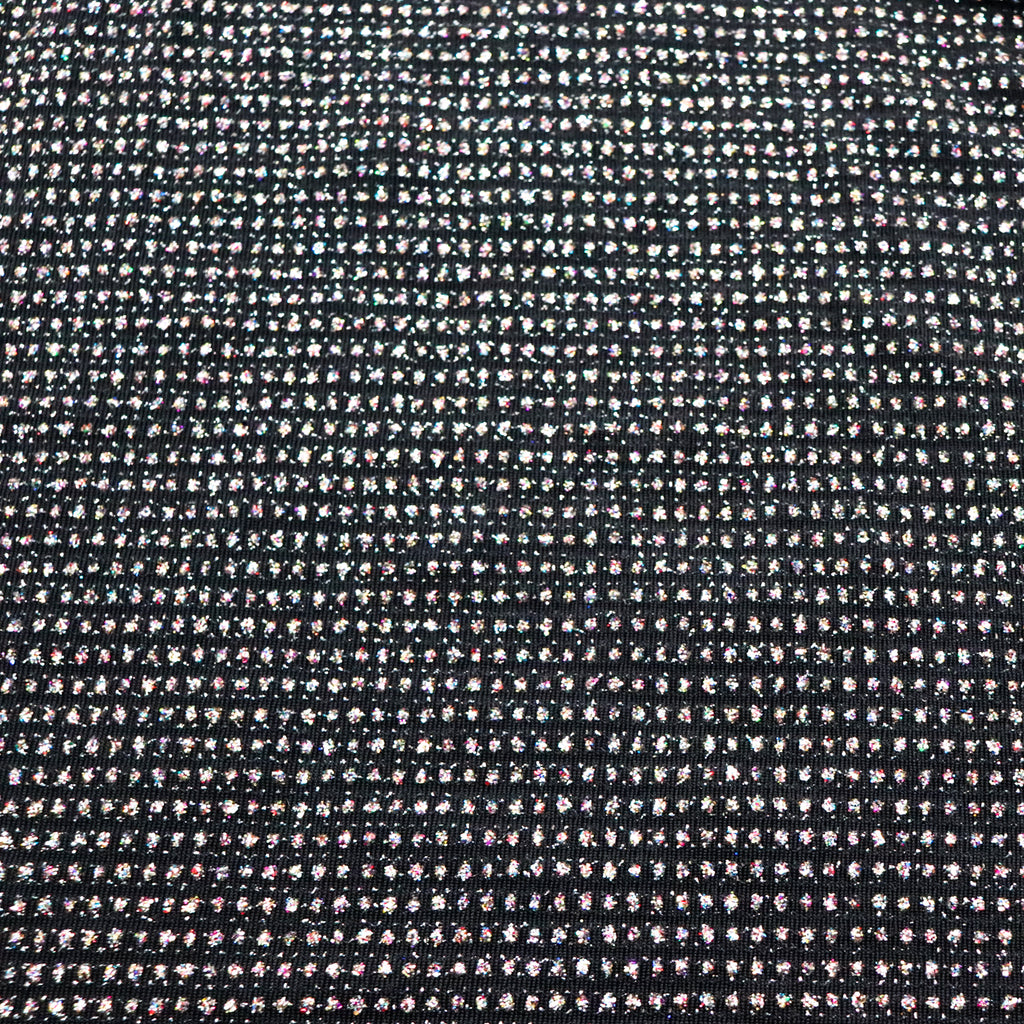 Multicolour Glitter Black Lurex