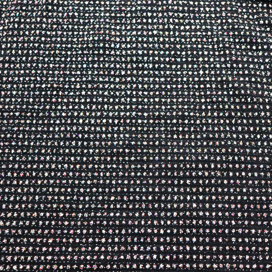 Multicolour Glitter Black Lurex