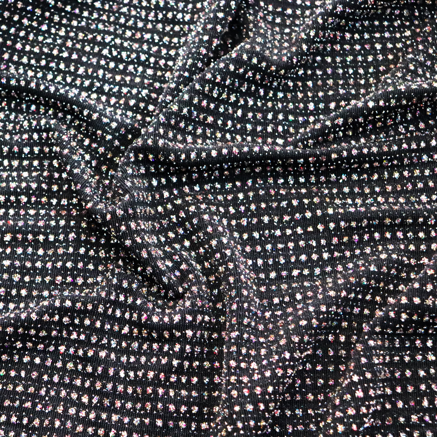 Multicolour Glitter Black Lurex