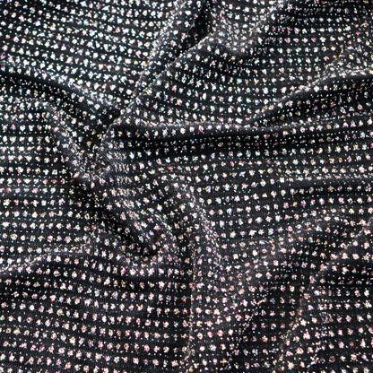 Multicolour Glitter Black Lurex