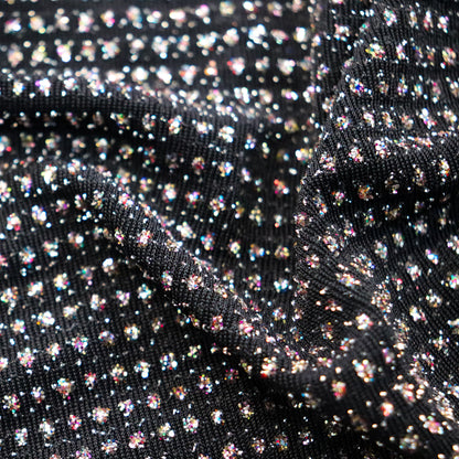 Multicolour Glitter Black Lurex