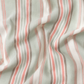 Coastal Blush Stripe Linen Fabric