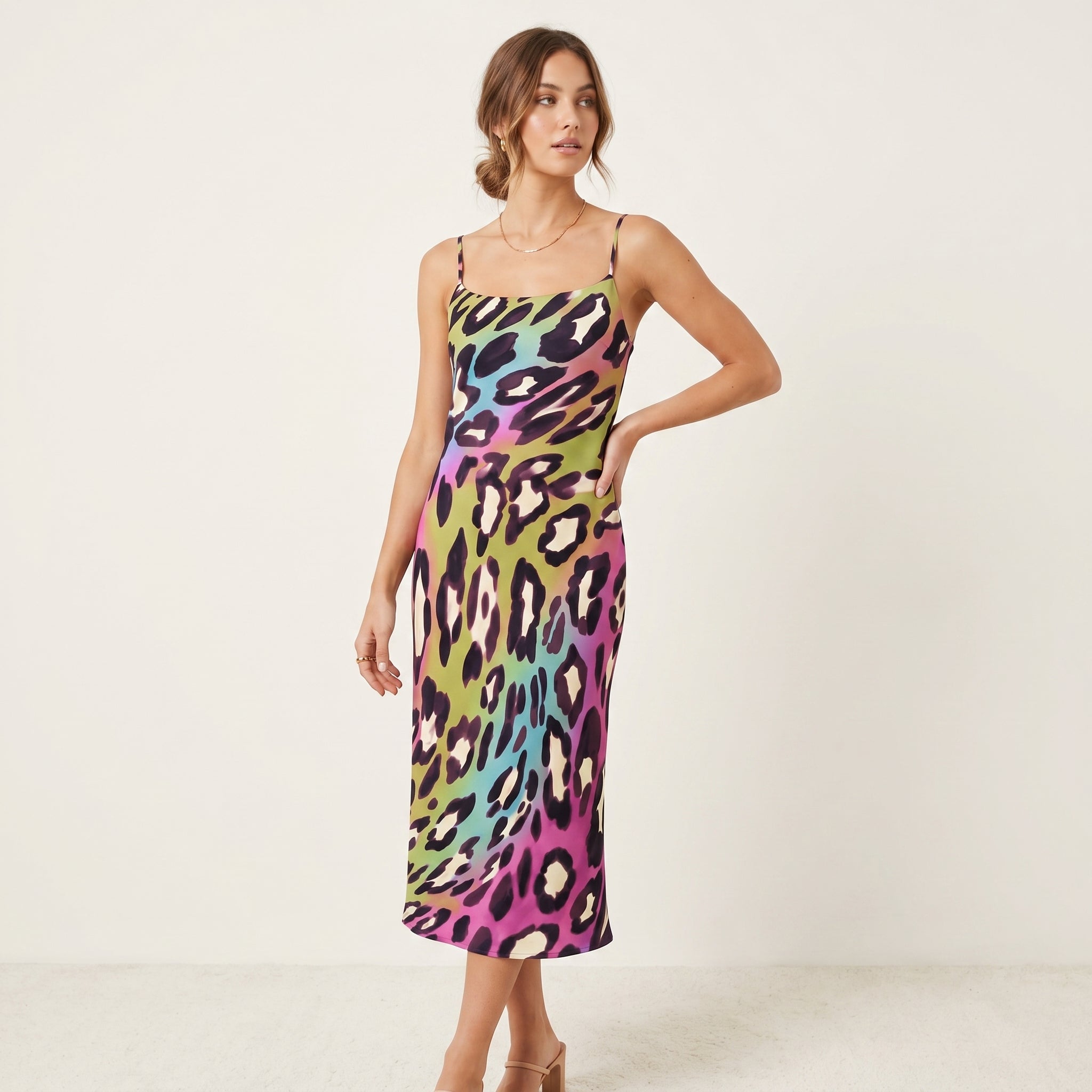 Rainbow Leopard Print