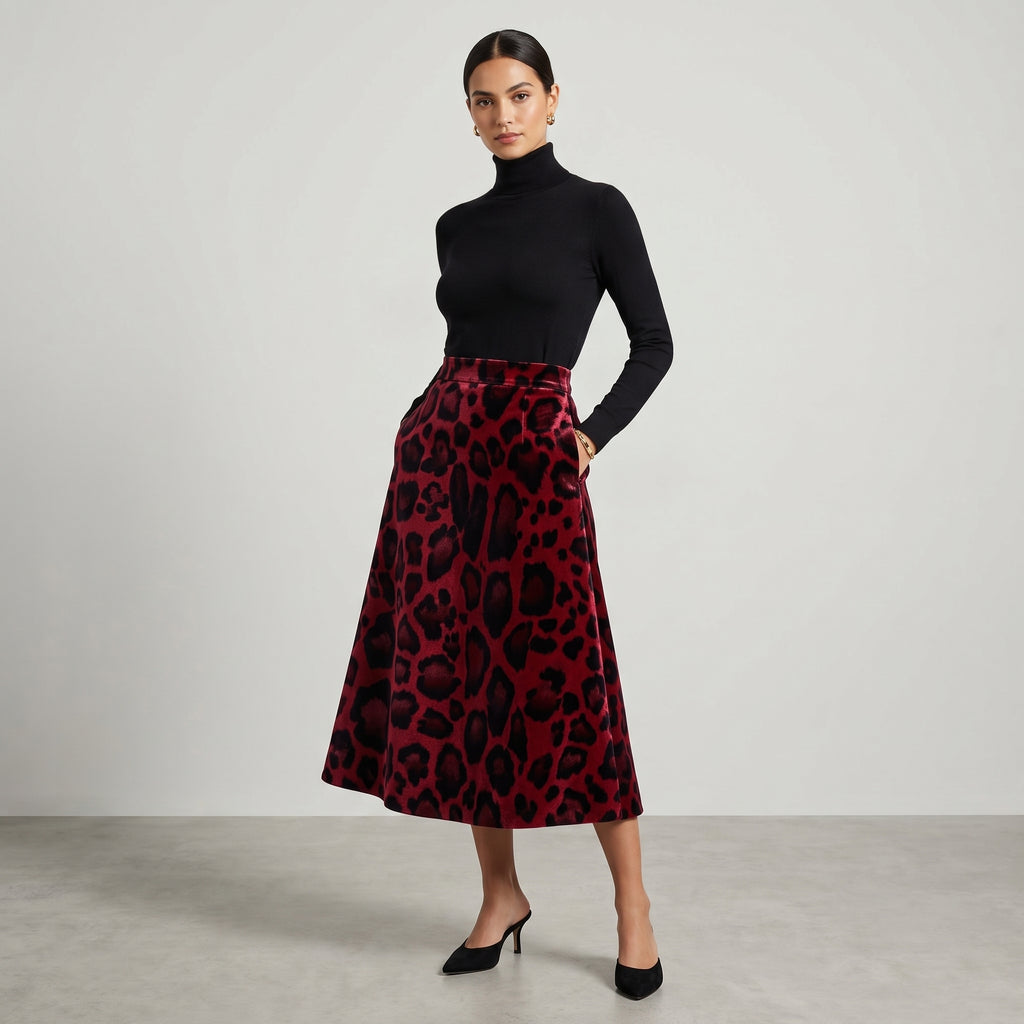 Red Leopard Print
