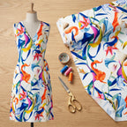 Abstract Tropical Floral Print