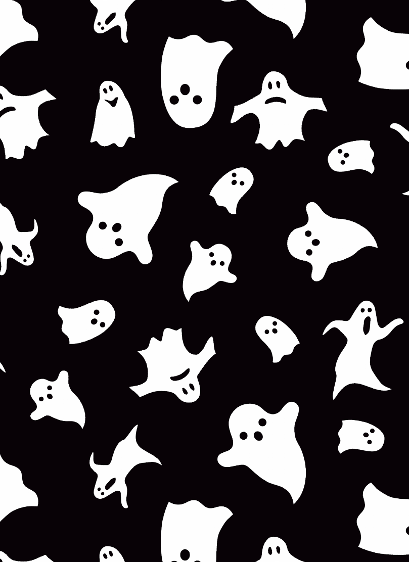 Cute Ghost Halloween Fabric