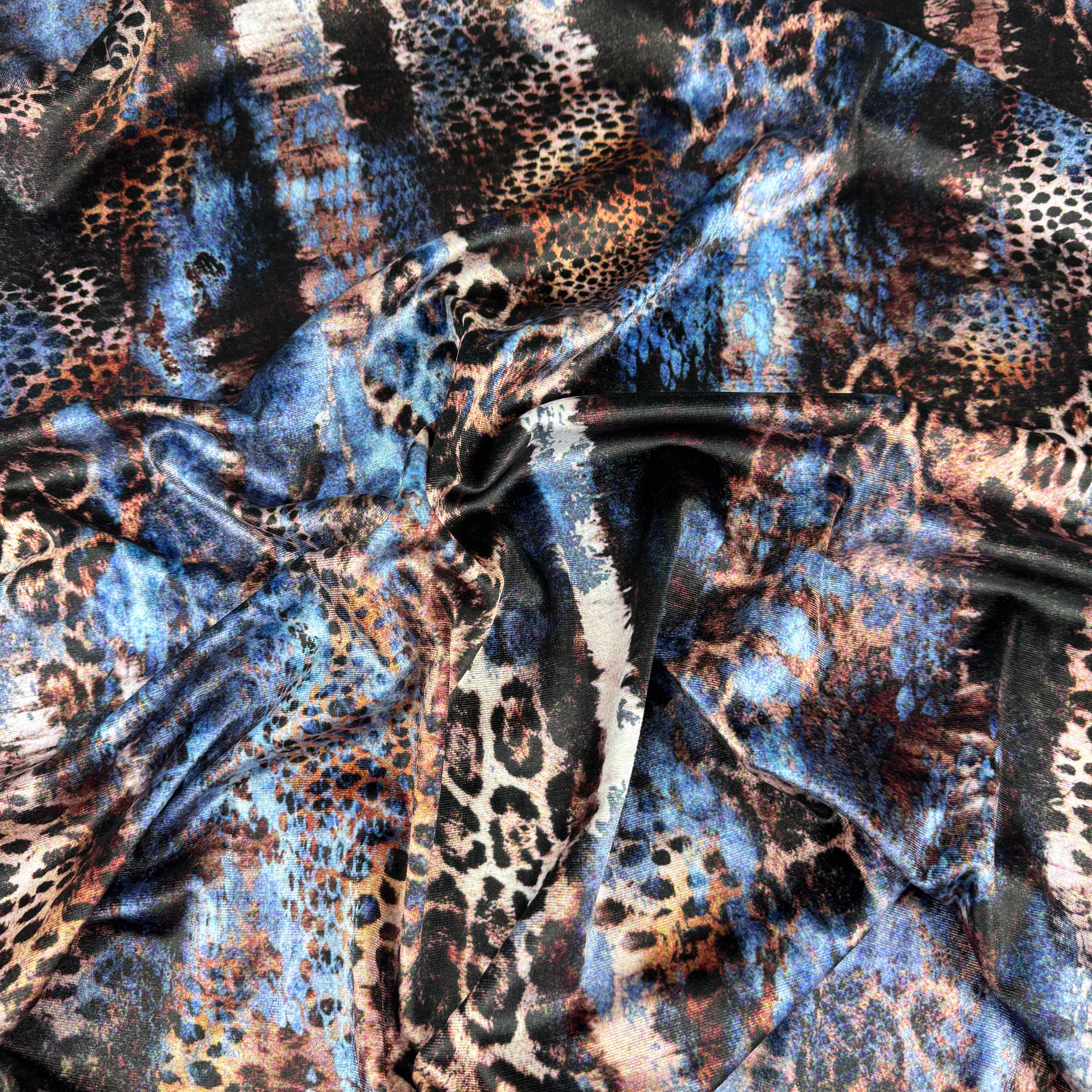 Navy Leopard Skin