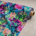 Summer Floral Print Scuba Fabric