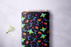 Neon Ghost Halloween Fabric