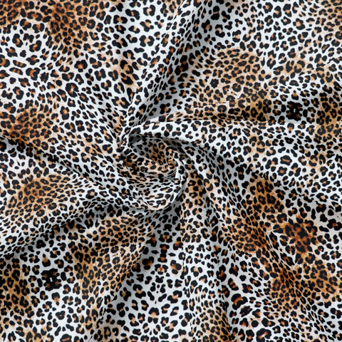 FS1252 Leopard Skin Animal Print Scuba Stretch Knit Fabric