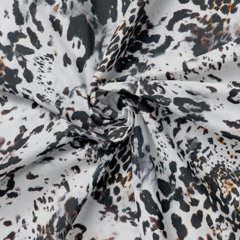 FS1257 Wild Leopard Print Jersey Stretch Power Mesh Fabric