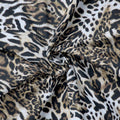 Leopard Skin Animal Print Scuba Stretch Knit Fabric (FS1260)