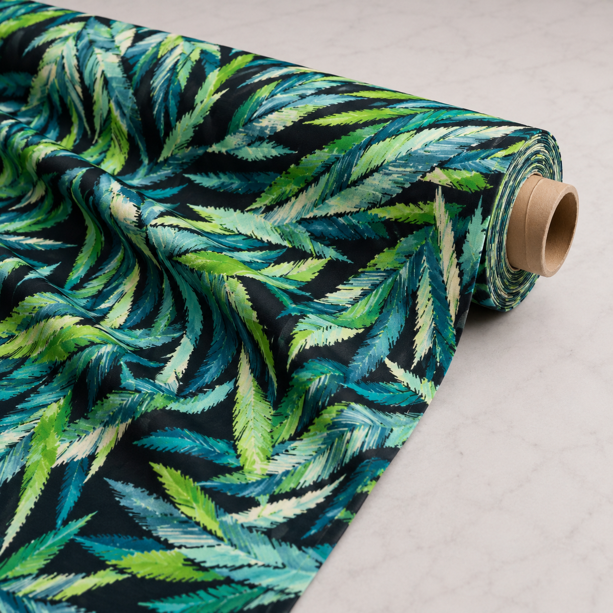 Tropical Palm Leaf Fabric
