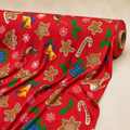 Christmas Cookies Fabric | Gingerbread Novelty Print