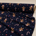 Rainbow Gingerbread Christmas Fabric