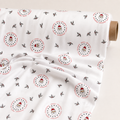 Merry Christmas Text Fabric | Santa Claus Script Print