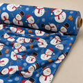 Classic Snowman Christmas Fabric